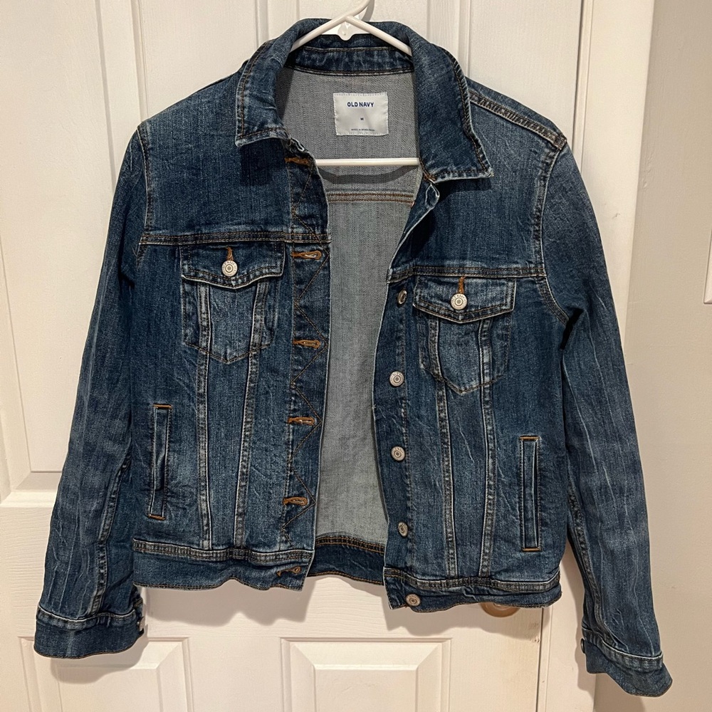 Old Navy Medium Wash Denim Jacket- Size Medium